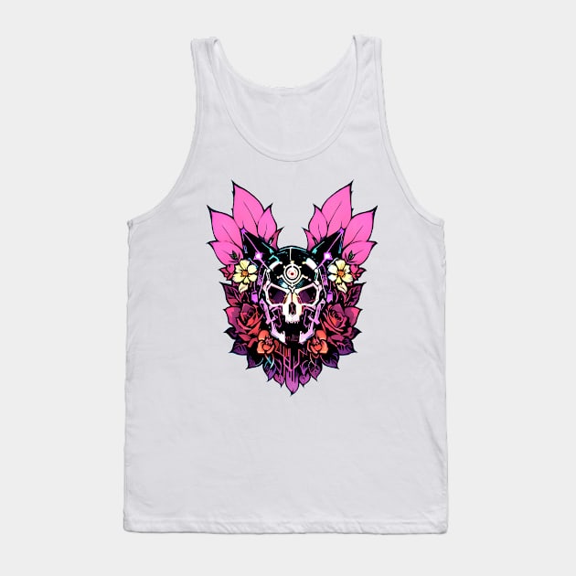 Cyberpunk Flowers Tank Top by CGI Studios